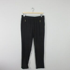 Springfield Pull on Pants Women EU 38 S Black Trousers Casual Zipped Pockets 158